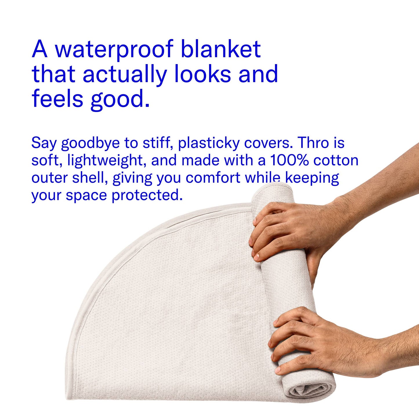 Thro Waterproof Play Blanket – Oat (Travel + Protection)
