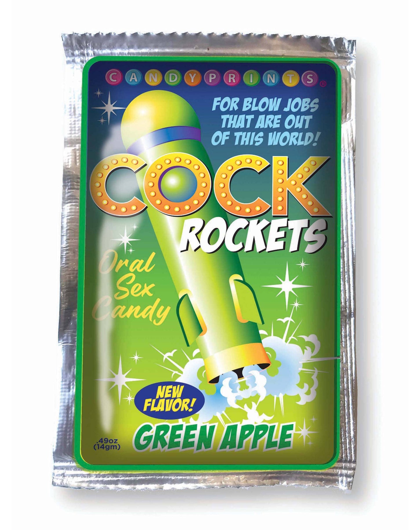 Cock Rockets Oral Sex Candy - Fruit Punch, Green Apple OR Orange🍹🍏 🍊