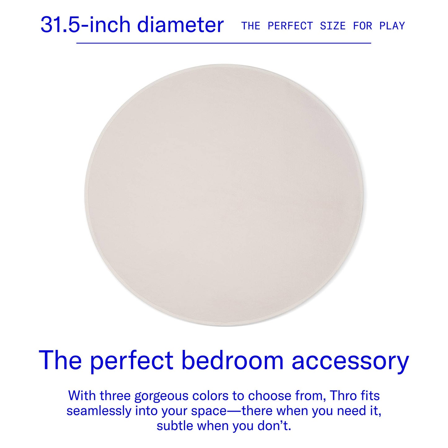 Thro Waterproof Play Blanket – Oat (Travel + Protection)