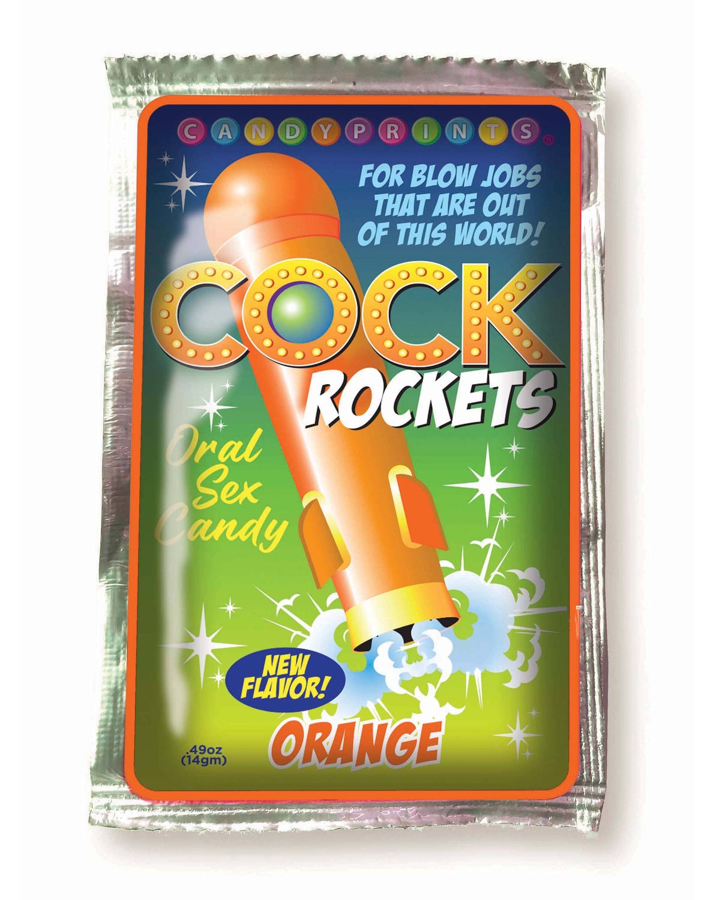 Cock Rockets Oral Sex Candy - Fruit Punch, Green Apple OR Orange🍹🍏 🍊