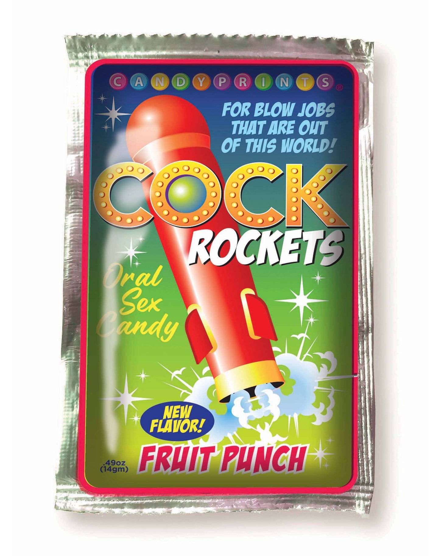 Cock Rockets Oral Sex Candy - Fruit Punch, Green Apple OR Orange🍹🍏 🍊