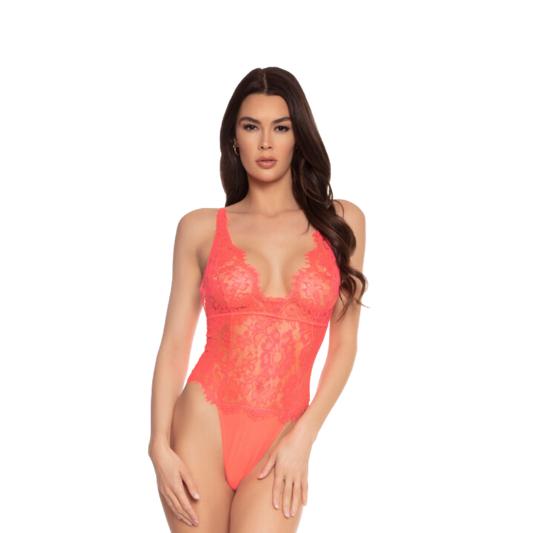 Eyelash Lace & Mesh Teddy