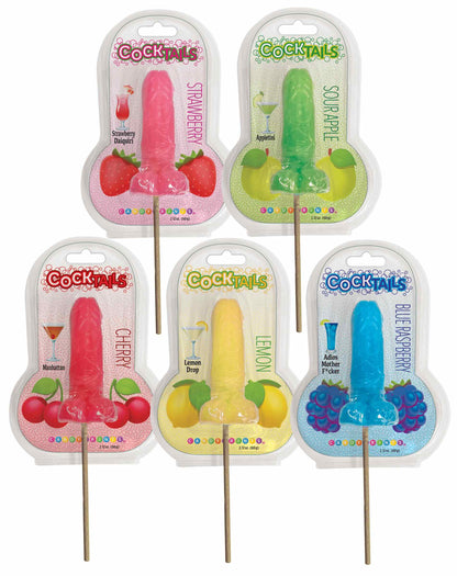 COCKtails- Cocktail Inspired Penis Lollipop- Blue Raspberry Adios Mother F*cker 🫐
